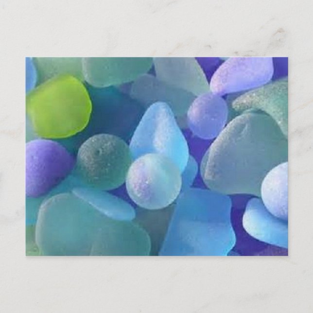 Ocean Treasures Sea Glass Postcards (Front)