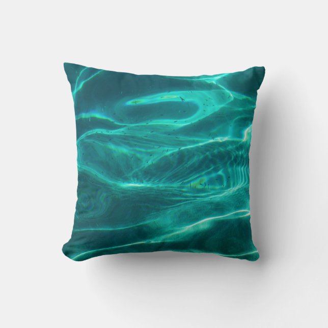 Ocean Turquoise Water Cushion (Front)