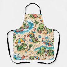 Ocean Turtle Apron - Cute Vacation Pattern