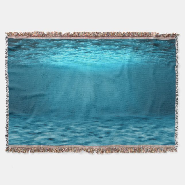 Ocean Underwater Throw Blanket (Front)