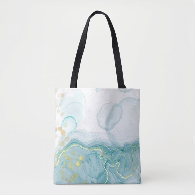 Ocean Vibes Beach Tote Bag (Front)