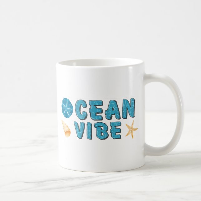 ocean vibeS COFFEE MUG BEACH DECOR MUG (Right)
