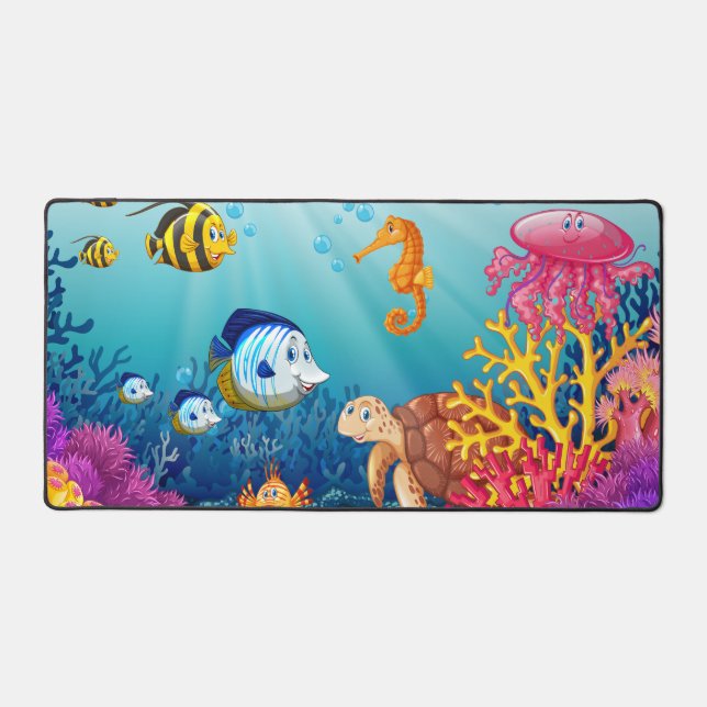Ocean Vibes Desk Mat (Front)