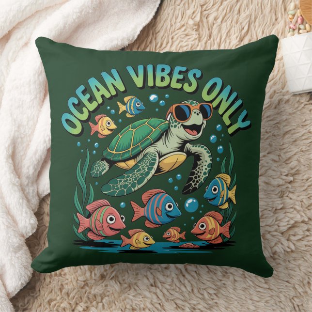 Ocean Vibes Only Cushion (Blanket)