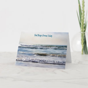 Ocean Vibes Thoughts of Peace Encouragement Card
