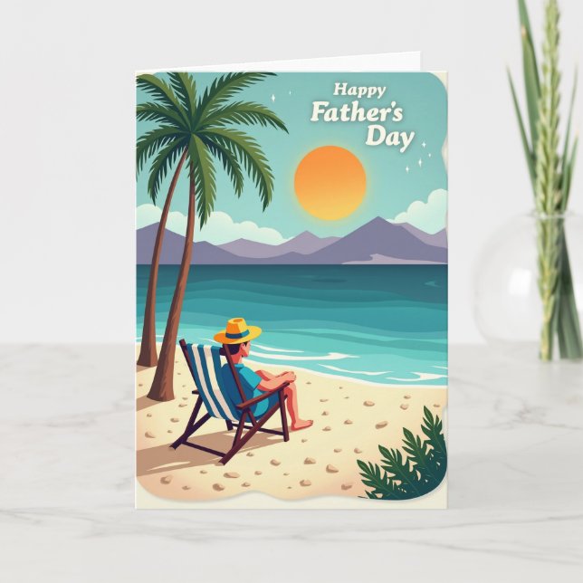 Ocean View Fathers Day Card (Front)