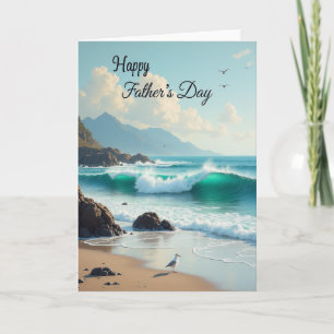 Ocean View Fathers Day Love Card