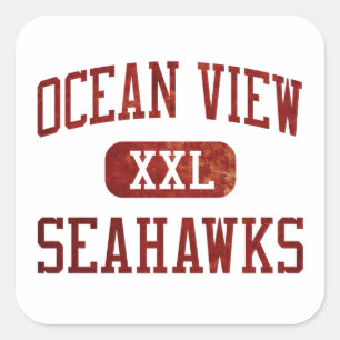 Ocean View Seahawks Athletics Square Sticker