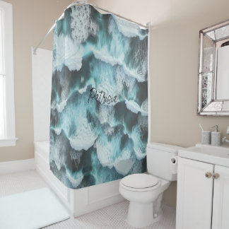 Ocean view shower curtain