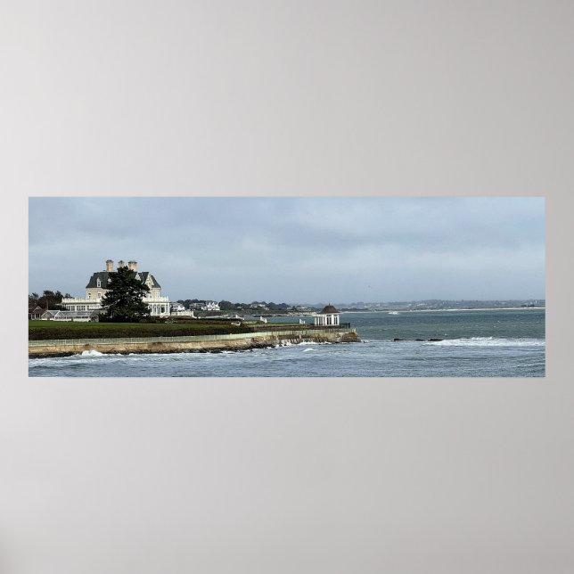 Ocean View with Home Poster (Front)