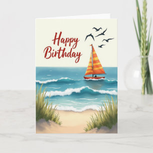 Ocean Voyage Birthday Card