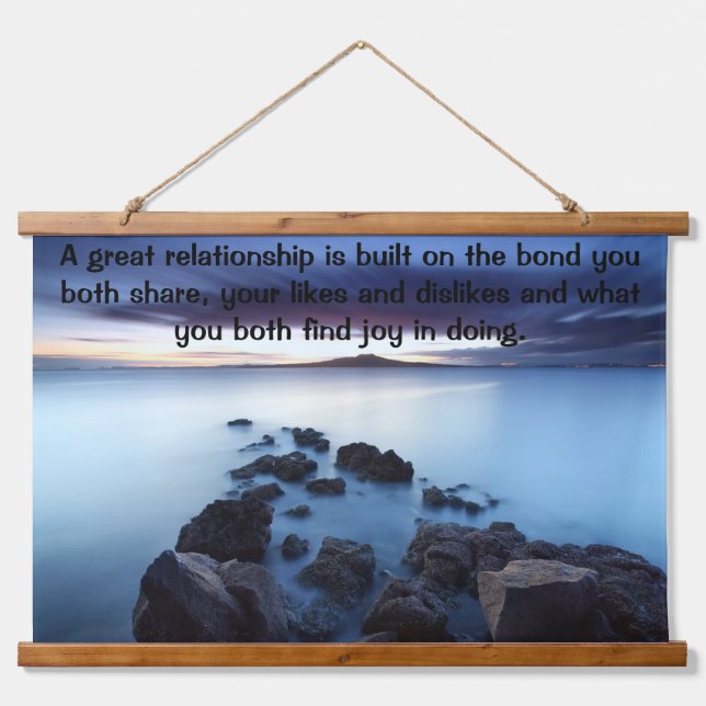 Ocean Walkway made from rocks Hanging Tapestry (Front)
