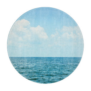 Ocean Water, Clear Blue Sky. Cutting Board