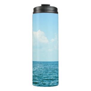 Ocean Water, Clear Blue Sky. Thermal Tumbler