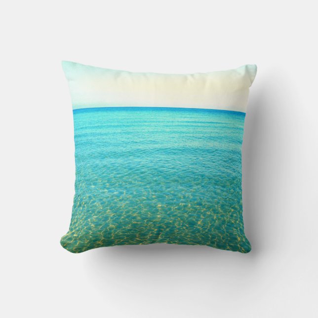 Ocean Water Light Reflection Pillow (Front)