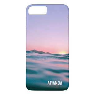 Ocean Water Sun Rise Island Relaxing Custom Name Case-Mate iPhone Case