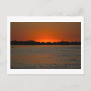 Ocean Waterscape Sunset Postcard