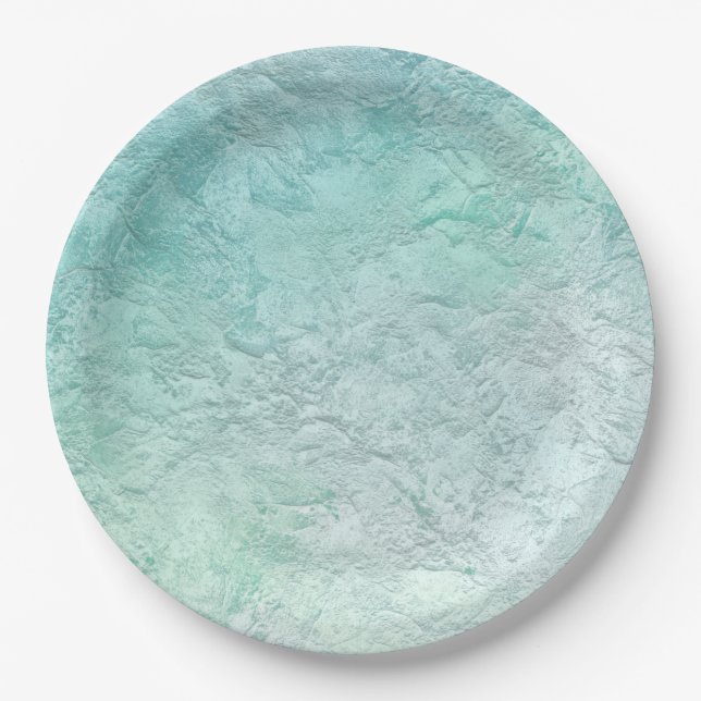Ocean wave &  breeze inspired  paper plate (Front)
