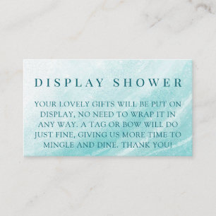 Ocean Wave Bridal Shower Enclosure Card