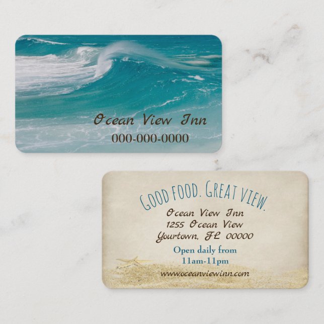 Ocean Wave  Business Card (Front/Back)