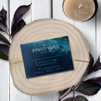 Ocean Wave Coastal & Beach Theme Wedding RSVP