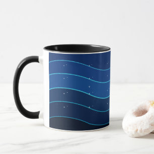 Ocean Wave Coffee Mug Deep Blue Sea Waves