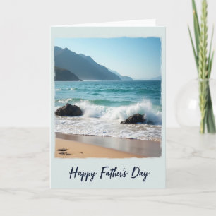 Ocean Wave Fathers Day Image Card