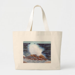 Ocean Wave Large Tote Bag