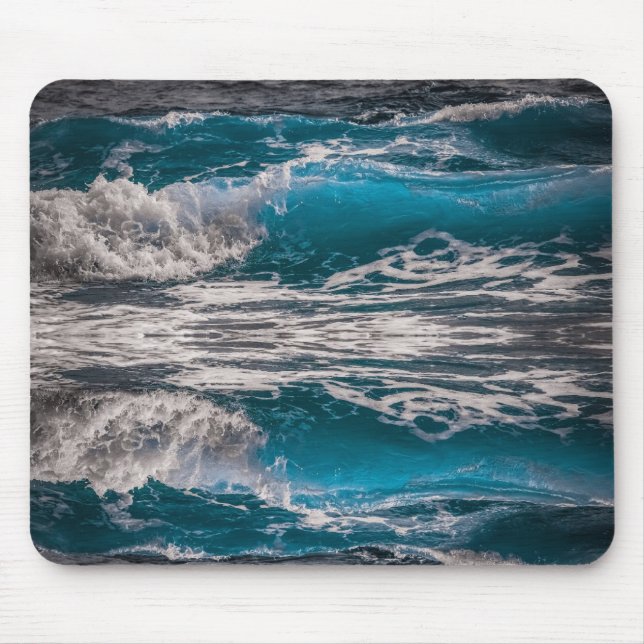 Ocean Wave Mouse Pad (Front)