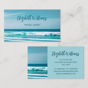 Ocean Wave Photo Business Card
