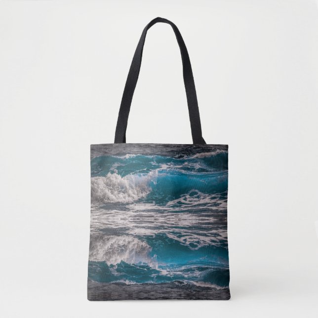 Ocean Wave Tote Bag (Front)