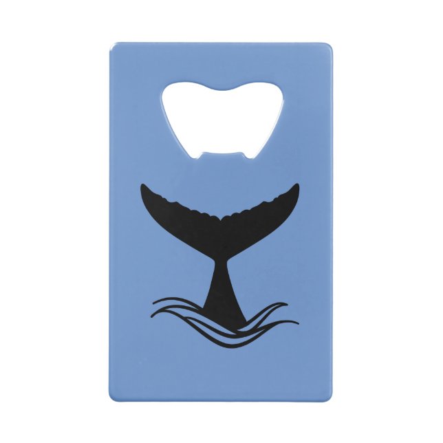 Ocean Wave Whale Tail Silhouette (Back)