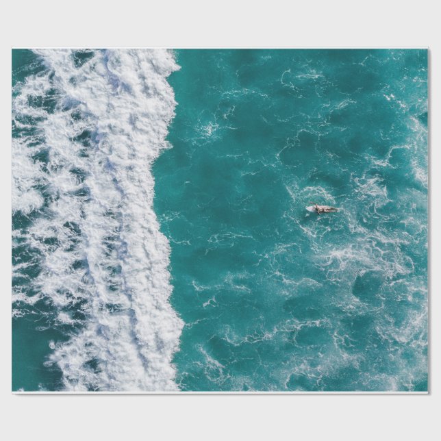 Ocean Wave Wrapping Paper (Flat)