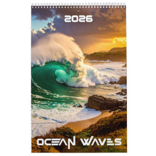 OCEAN WAVES - 2026 - CALENDAR