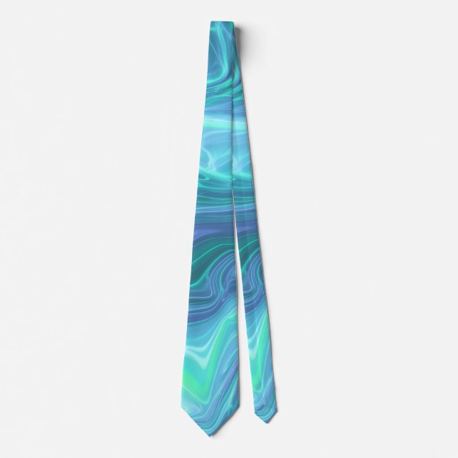 Ocean waves Abstract  Tie (Front)