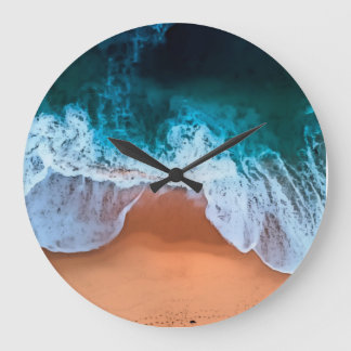 Ocean Waves and Beach Clock