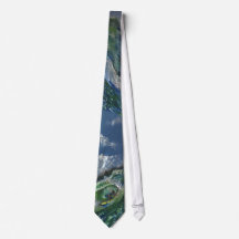 Ocean Waves and Surfer Tie Printed Painting