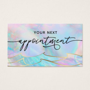 ocean waves appointment card
