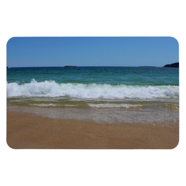 Ocean Waves at Sand Beach II Magnet (Horizontal)