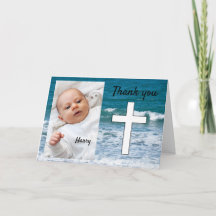 Ocean waves baptism thank you