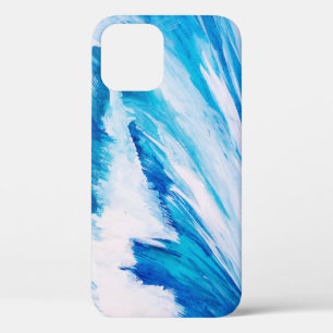 Ocean Waves: Blumarine Watercolor Beauty. iPhone 12 Case