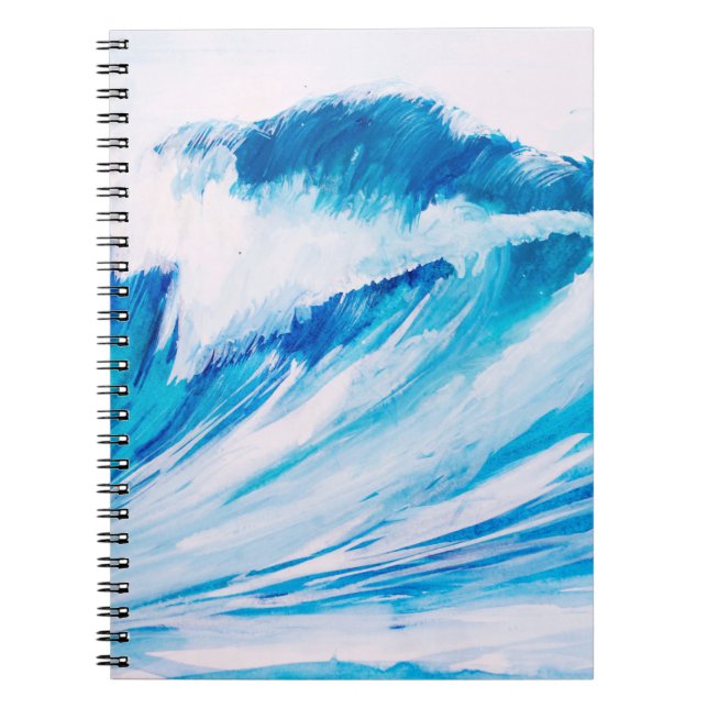 Ocean Waves: Blumarine Watercolor Beauty. Notebook (Front)