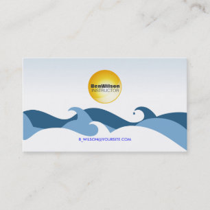 Ocean Waves Business Card V2