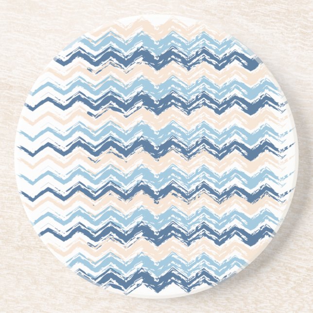 Ocean Waves Chevron Coaster (Front)