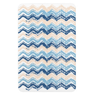 Ocean Waves Chevron Magnet
