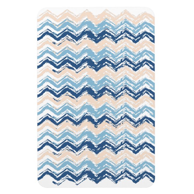 Ocean Waves Chevron Magnet (Vertical)