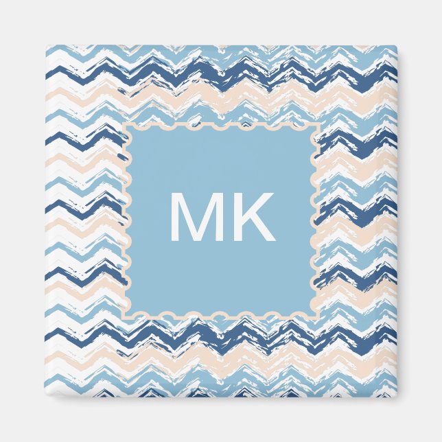Ocean Waves Chevron Magnet (Front)