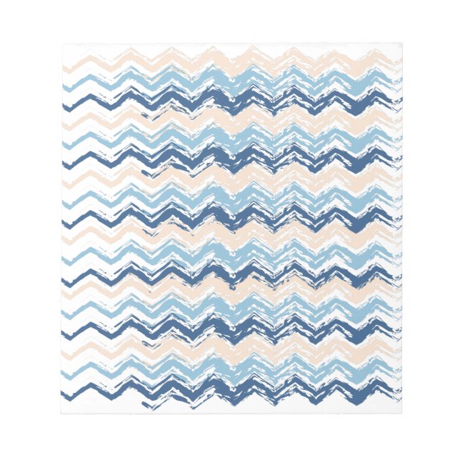 Ocean Waves Chevron Notepad (Front)