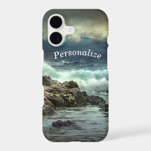 Ocean Waves Crashing into Rock Personalise