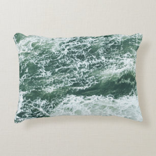 Ocean waves decorative cushion